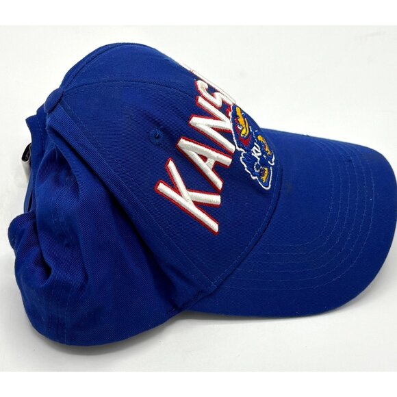 🧢 Vintage Kansas Jayhawks Snapback Hat Top of the World Adjustable KU NCAA - Picture 2 of 7